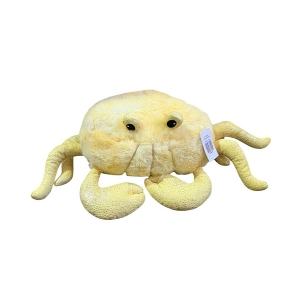 Yellow Plush Crab Stuffed Animal This & That Cracker Barrel 11" Beach‎ Decor